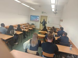 Dr. Albert Maake delivers Lecture to Economics Students in Poland under Academic Staff Mobility Program