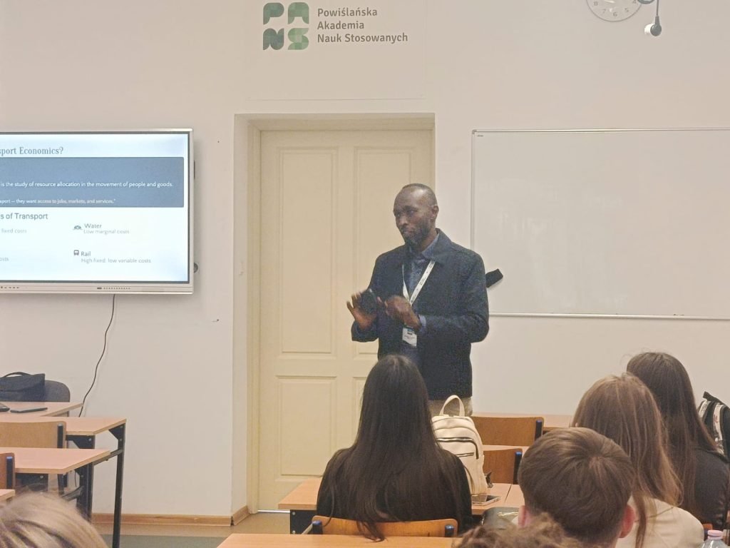 Dr. Albert Maake delivers Lecture to Economics Students in Poland under Academic Staff Mobility Program