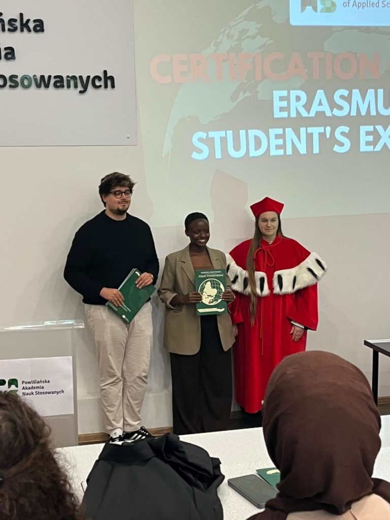 UNILAK celebrates achievement of student after successful Erasmus+ Exchange in Poland